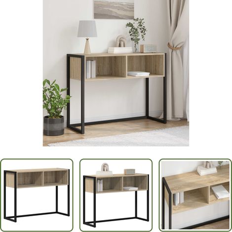 Table d'appoint industrielle - Table d'appoint Sonoma 100 x 36 x 75 cm Bois d'ingénierie (1/5)