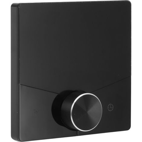 Intelligenter WLAN-Thermostat mit programmierbarem LCD-Display und Drehknopf für das Tuya-Fußbodenheizungssystem (Schwarz) (1/5)