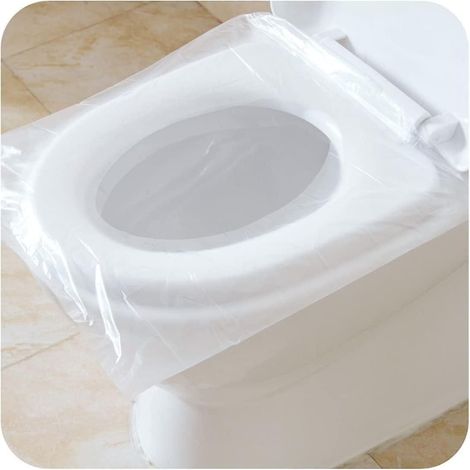 lot De 100 Couvre-siges Pour Abattant Wc Antibactrien Tanche Jetable Portable De Voyage Housse Wc Pour Femme Enceinte (1/5)