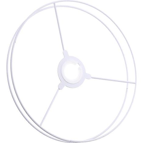 ensemble de support d'abat-jour, anneau en fer, pièces de rechange pour abat-jour.-35.00X35.00X1.00CM-White