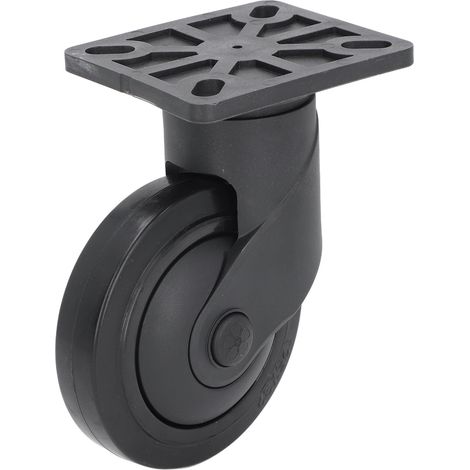 Roulette universelle de 5 pouces, support en plastique, roue en caoutchouc, charge de 400lb, roulement silencieux, remplacement pour établi de chariot (1/5)