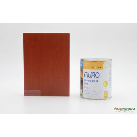 Lasure pour bois n°160 AURO, Rouge Foncé -