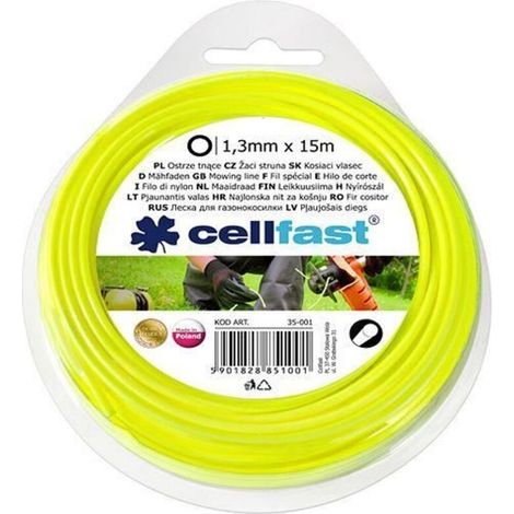 Fil Distributeur Pour Débroussailleuse Standard - Rond ø1,3 Mm 15 M (1/2)