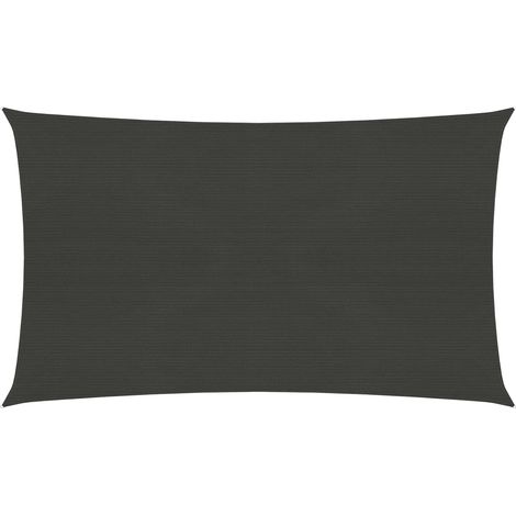 Vela ombreggiante 160 g/m² 6 x 8 m HDPE antracite 020008949