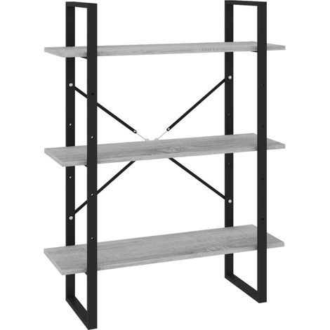Maison Exclusive - Libreria Grigio Sonoma 80x30x105 cm in Legno Multistrato