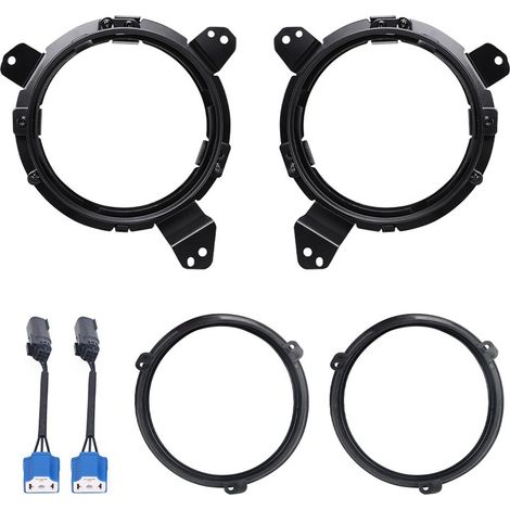 Kit de Supports de Phares LED 9″ Rond pour Jeep Wrangler JL / Jeep Gladiator JT (2018-2024) - XENLED (1/5)