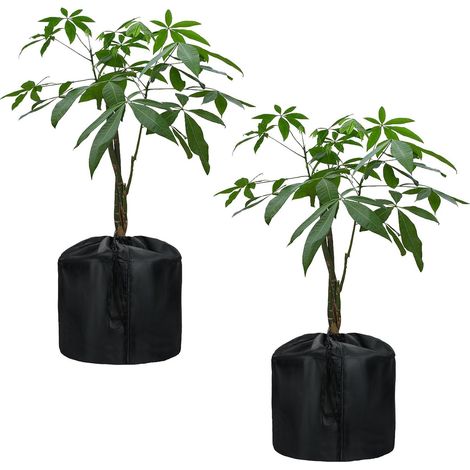 Lot de 2 protections d'hivernage pour pots 45 x 50 cm, housses réutilisables contre le gel (1/5)
