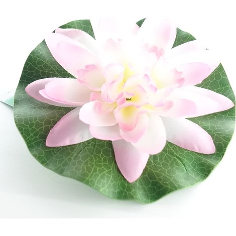 Kaemingk Lotusblüte rosa-weiß Ø 13 cm - Kunstblumen (1/2)