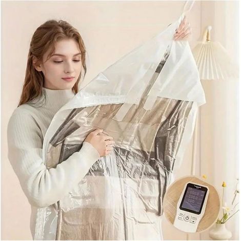 5 Pcs Sac Vetement Sous Vide, Housse Rangement Sous Videuspendus, Sac Sous Vide Vetement, Sacs Sous Vide à Suspendre(70  110cm) (1/5)