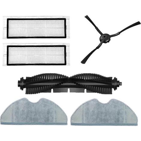 Brosse rotative, brosse latérale, filtre HEPA, chiffon de nettoyage pour aspirateur robot Qihoo 360 S7 Pro (pièce de rechange) (1/5)