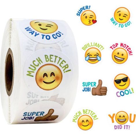 500 Sticker – Mehrfarbige Emojis (1/3)