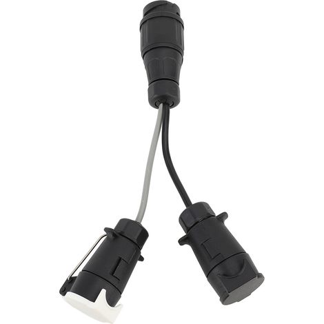 Europäischer Anhängeradapter, 12V 13-polig auf 7-poligen Doppelstecker, Umrüstkabel (1/5)