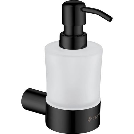 Deante ROUND dispenser per sapone nero opaco 150 ml (1/5)