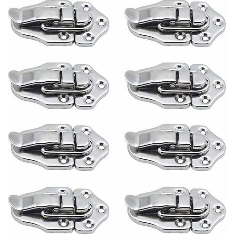 8 Fermoir à bascule loquets Verrou à bascule Fermeture a Levier Fermeture pour coffret à bijoux Coffrets Cadeaux Coffre à Outils valise et Coffre - Argent
