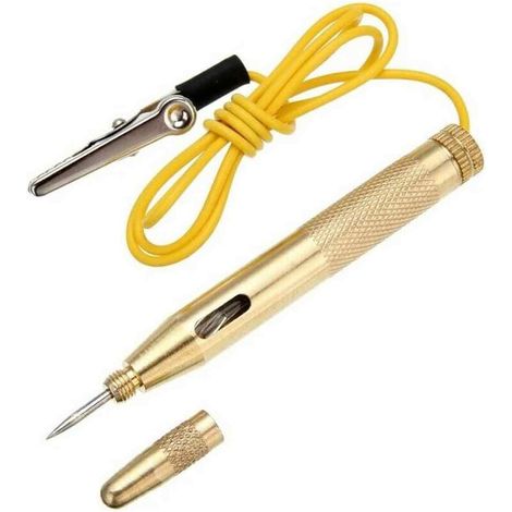 Stylo testeur de tension pour voiture CC 6/12/24V, or (1/5)