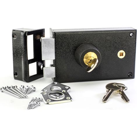 Serrure en applique cylindre rond Metalux - Gauche (1/3)