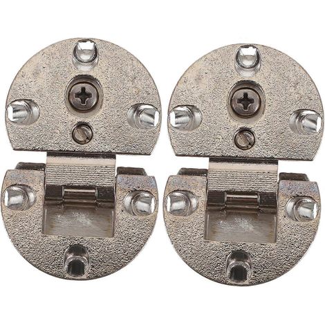 2 charnières de porte de placard pliables à 180 degrés en alliage de zinc (1/5)