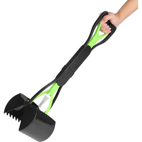 Pelle à Déjections Canines Pliable avec Long Manche, Ramasse-Crottes Grande Capacité, Collecteur de Déchets Portable pour Grands Chiens (1/5)