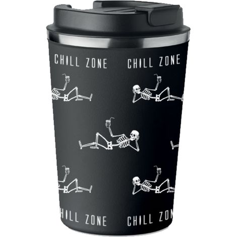Premium Thermobecher mit CHILL ZONE BONE Print 350ml KT054 (1/5)