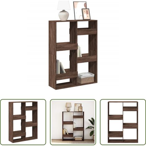 Étagère -  Bibliothèque chêne marron 100x33x135 cm bois d'ingénierie (1/5)