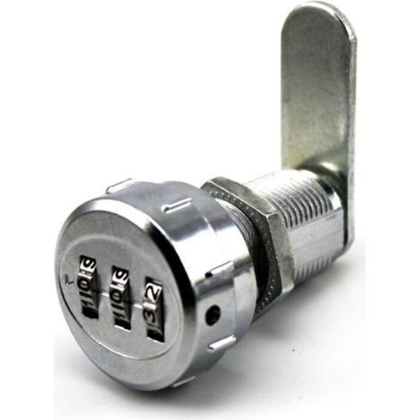 Serratura a combinazione, serratura meccanica digitale per cassetti e armadi, codice a combinazione a 3 cifre in lega di zinco per guardaroba, credenza, cassetto, cassetta postale (armadio in legno) (1/5)