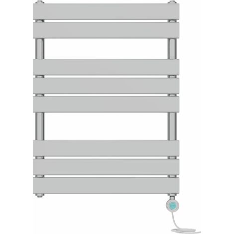 Prefilled Electric Flat Panel Heated Towel Rail Radiator Thermostatic WIFI 800x600mm Chrome (1/5)