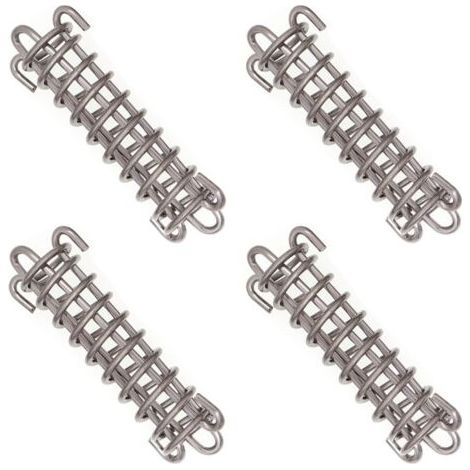 Fixations d'ombrage de Voile Tente Corde Résistante Ressort Trampoline 4 Pièces Métal Accessoires Ressorts pour Le Camping en Plein Air Randonnée Voyage Pique Nique Tente de Plage Auvent. (1/5)