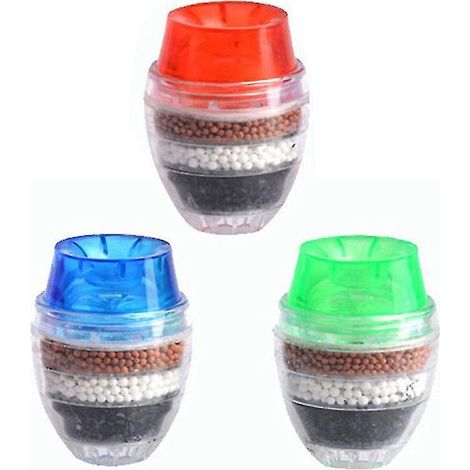 Purificateur d'eau pour robinet de cuisine (3 pièces) - Filtre à 5 couches avec charbon actif (1/3)