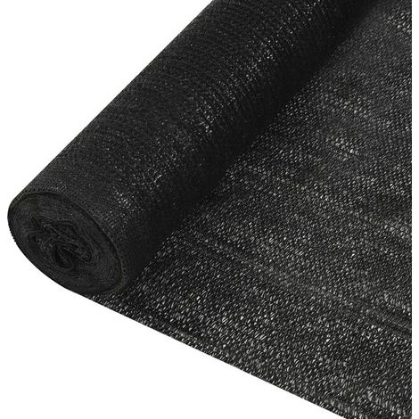Filet brise-vue Pour Jardin, Balcon, Terrasse Noir 2x10 m PEHD 195 g/m² 75453 (1/4)