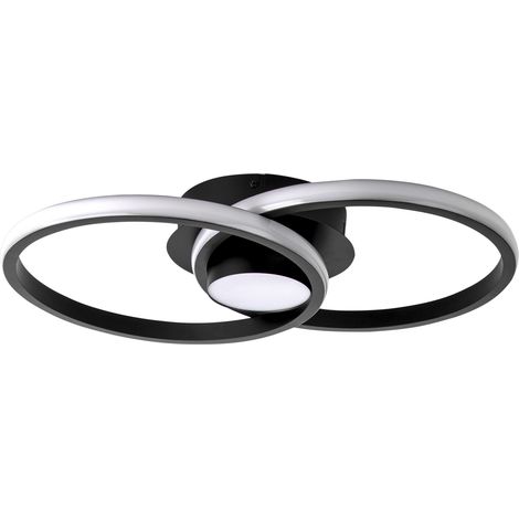 Plafón Wind LED 26.5W Blanco Neutro 4000K On-Off Negro, Blanco Opal Iluminación LED de Gran Potencia y Estilo