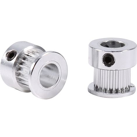 2 pièces poulies dentées en alliage d'aluminium, alésage 8 mm, 20 dents, pour imprimante 3D (1/5)