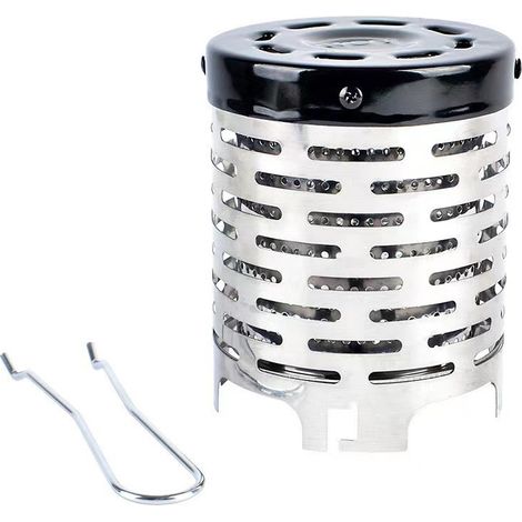 Lntyq Kit de chauffage pour réchaud à gaz - Réchaud de camping en chauffage au gaz - Couvercle pour chauffage de tente - Chauffage au gaz de camping en acier inoxydable