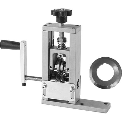 Dénudeur de fils domestique portable Outil de dénudage de fils manuel Machine à éplucher les câbles de 1 à 25 mm avec support à manivelle À utiliser avec une perceuse électrique à main (1/5)