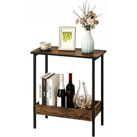 Mesa auxiliar cuadrada de madera aglomerada y metal MODENUIT (1/5)