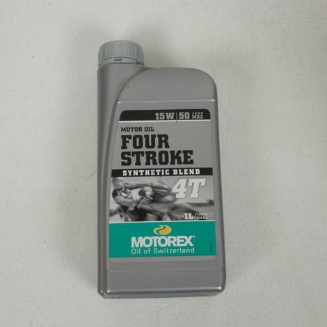 Bidon huile moteur Motorex pour moto 15W50 JASO MA2 API SL SJ SH (1/2)