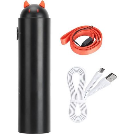 Ventilateur Main Télescopique Miniature, Rechargeable USB avec Power Bank - Noir (1/5)