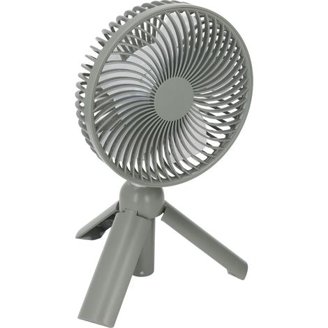 Tischventilator mit Teleskoparm, tragbar, USB-aufladbar, Standventilator, für Büro und Außenbereich, umweltfreundlich (1/5)