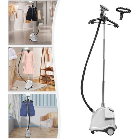 2200 Watt Vertical Steam Iron Machine à repasser à vapeur suspendue Fer à vapeur avec rouleau Silver