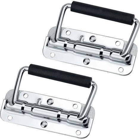 Poignée, Porte en Métal Extracteur Poignée, Poignée Pliante à Ressort, Poignée de Coffre en Métal(2pcs) (1/5)