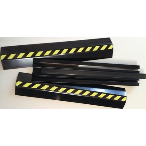 Kabelbrücken L1500xB80xH20mm Aluminium schwarz m.Doppelklebeband EHA (1/3)