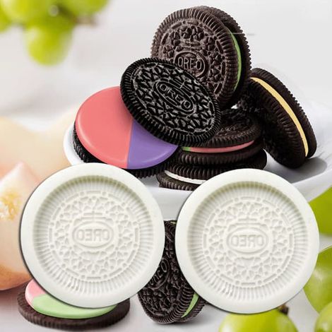 Moule à gâteau Oreo en silicone, moule à fondant au chocolat pour la pâtisserie, blanc, taille unique.