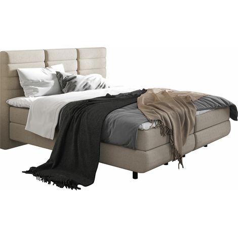 Lit boxspring ComfiDream Serena, Barrel 04, Continental, Double, 160x200, Tissu, Disponible, 168x209x122cm (1/5)