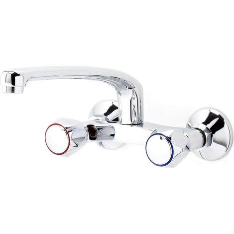galindo grifo cocina bimando de pared caño recto elipse caño tubo 16 cm 3833100 (1/2)