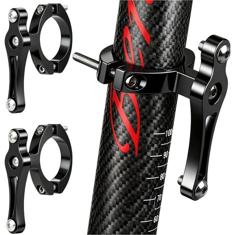 Lot de 2 adaptateurs pour porte-bouteille d'eau de vélo, adaptateur de support de porte-bouteille en aluminium avec clé hexagonale, accessoire de porte-boisson pour vélo/moto (1/5)