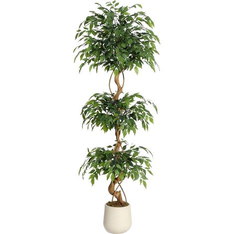 Albero di ficus artificiale, design personalizzabile, manutenzione minima, 180 cm (1/2)