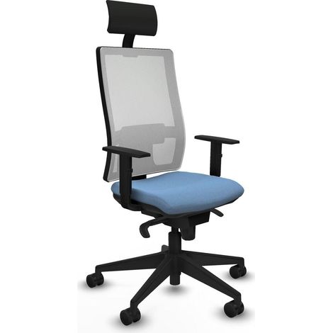 piqueras-y-crespo Horna chaise bleu ciel ergonomique (1/3)