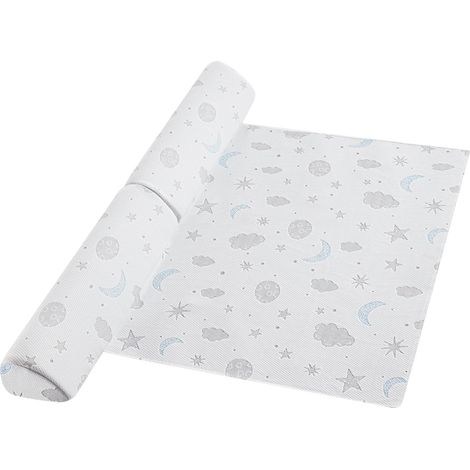 Barrière de Lit pour Enfants - Garde-Corps en Mousse Unique en Forme de Semi-Larme avec Grip Antidérapant, Housse Respirante, Imperméable (1/5)