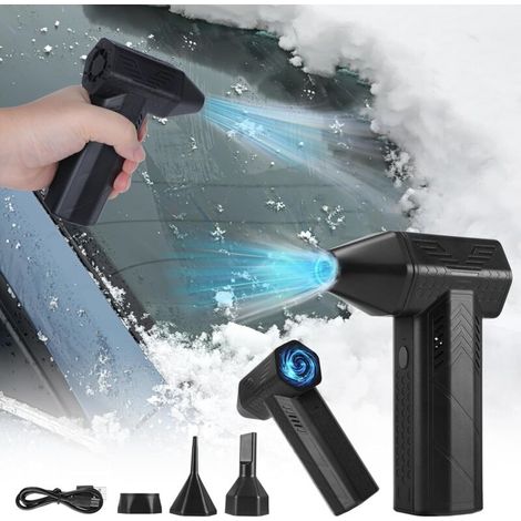 Souffleur d'air comprimé 130000 TR/min – Batterie 7500mAh – 3 vitesses – Vitesse du vent 52 m/s – Nettoyage clavier et voiture (1/4)