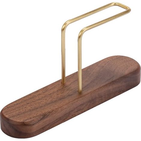 Portafiltri da caffè, supporto verticale, universale, portafiltri in legno, accessorio per il caffè, semplice e robusto, 7 x 14 x 3,5 cm (1/5)