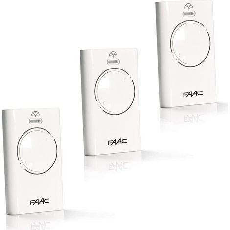 FAAC XT4 868 SLH Schwarze Fernbedienung, 3er-Pack - Weiß